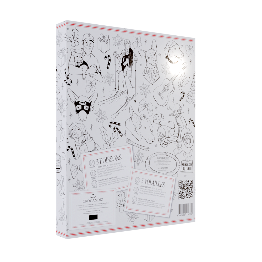 Pack Calendrier de l’Avent d’Oli (chocolats) + Planche de stickers