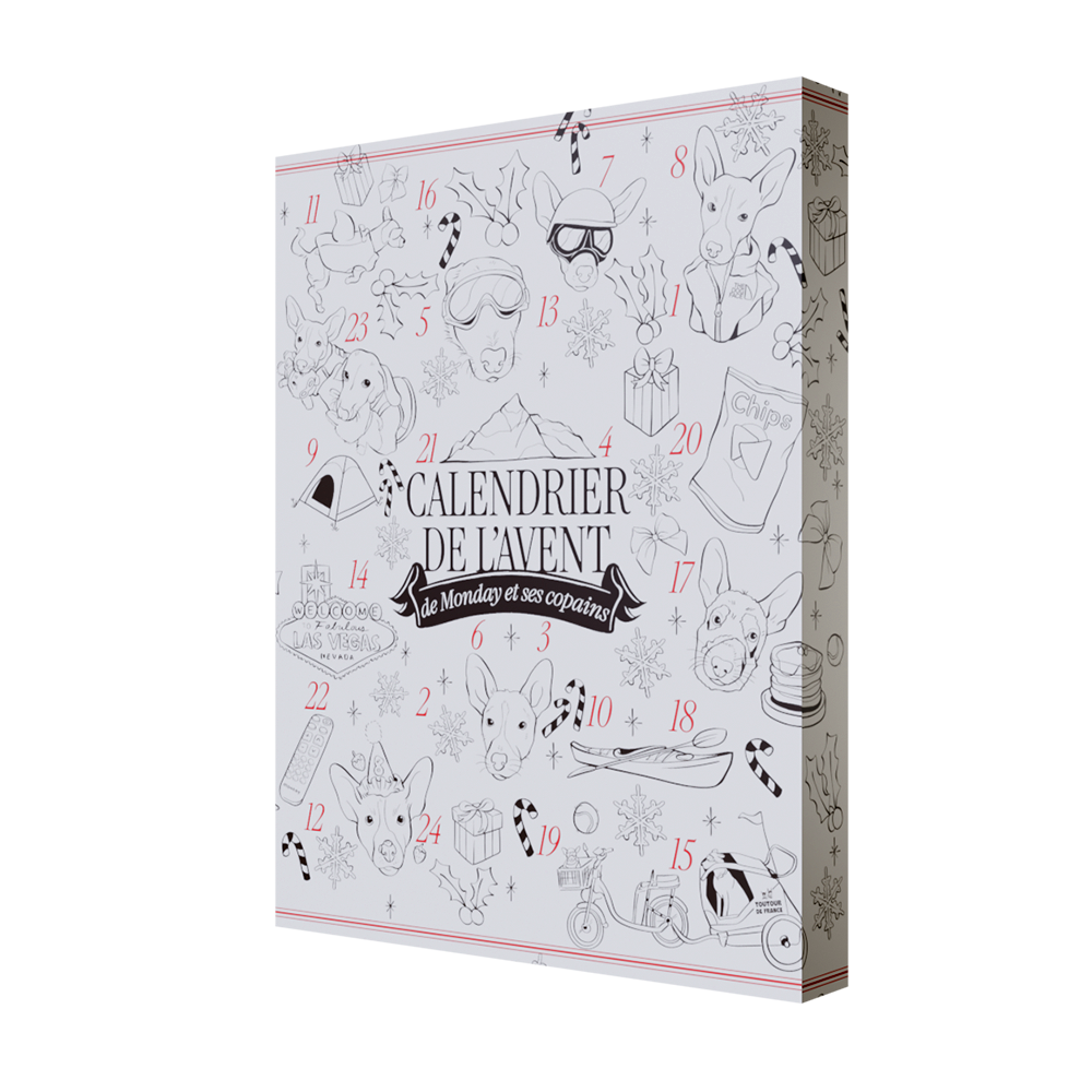 Pack Calendrier de l’Avent d’Oli (chocolats) + Planche de stickers